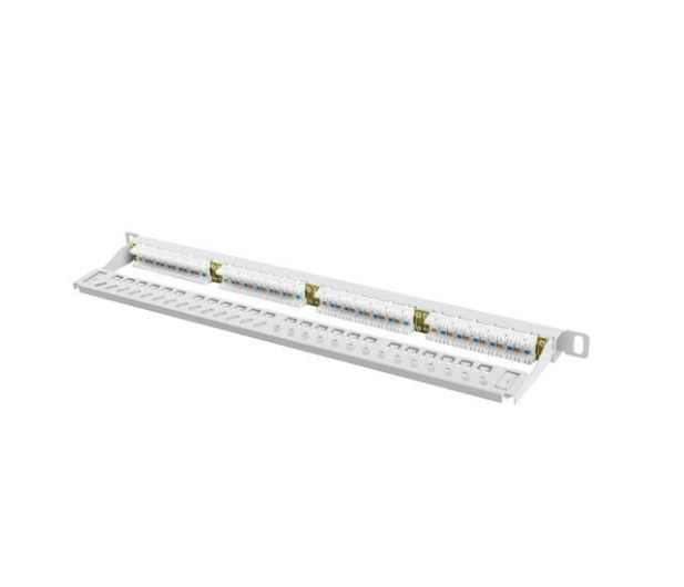 Lanberg Patchpanel 24p 19" 0,5U UTP 6 organizer (szary) - 457363 - zdjęcie 5
